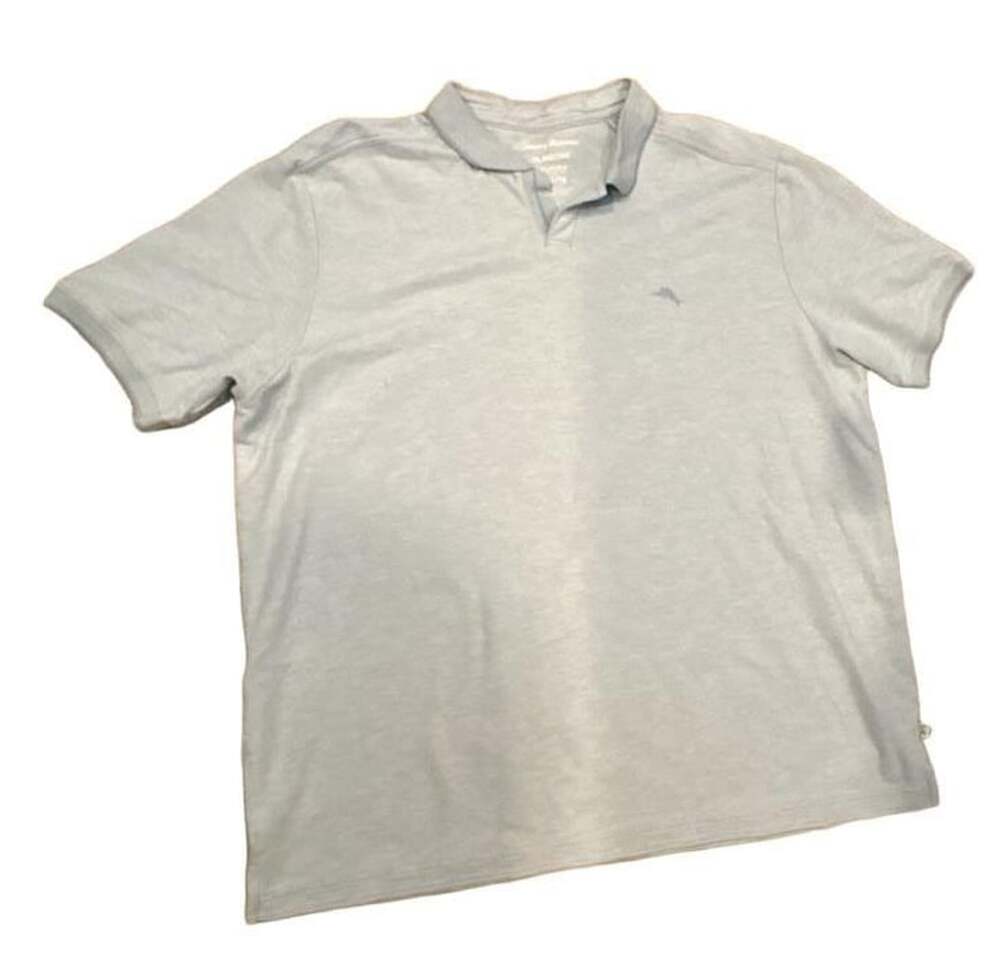 Tommy Bahama Islandzone Supima Polo Size XL Light Blue Marlin Logo